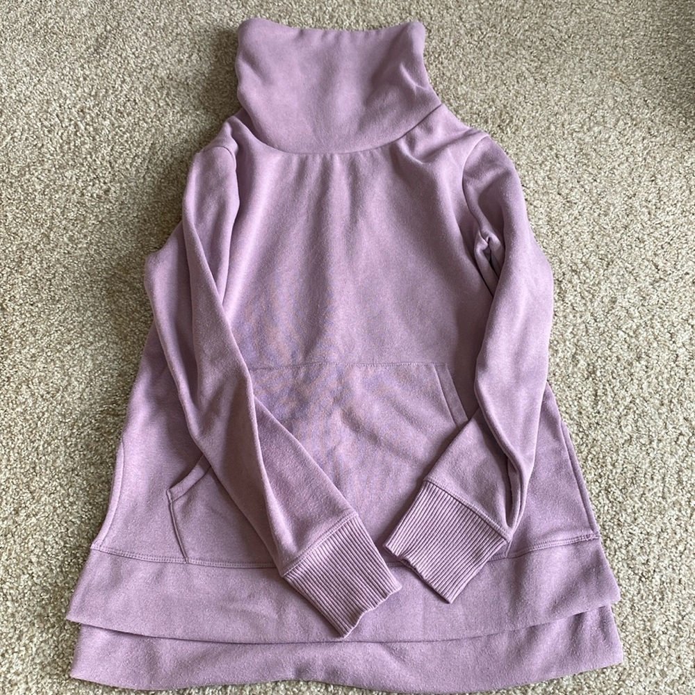 APANA Small Slouch Neck Fleece Pullover